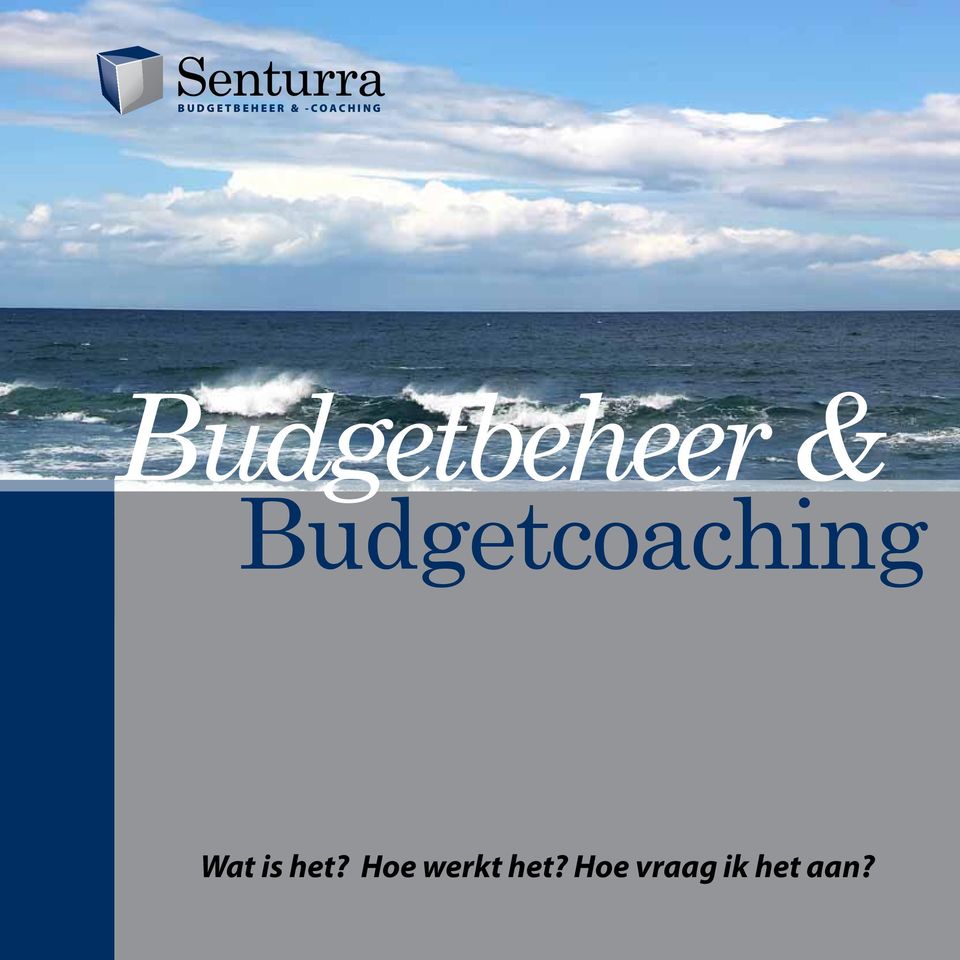 Budgetcoaching Wat is het?