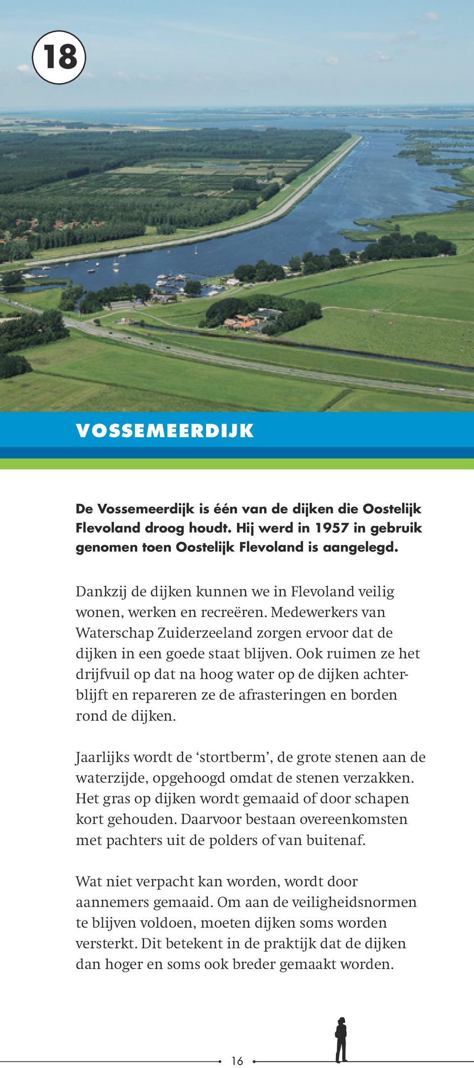 Ook ruimen ze het drijfvuil op dat na hoog water op de dijken achterblijft en repareren ze de afrasteringen en borden rond de dijken.