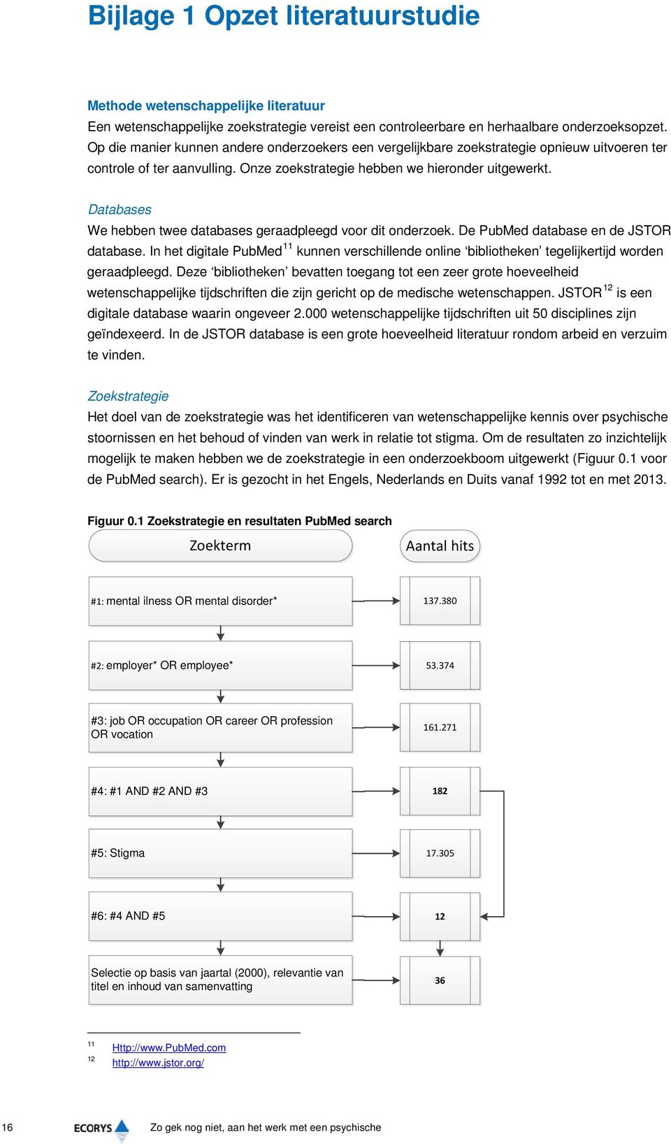 Databases We hebben twee databases geraadpleegd voor dit onderzoek. De PubMed database en de JSTOR database.