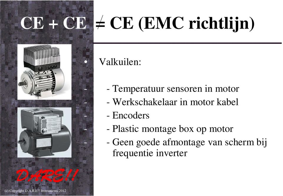 motor kabel - - Encoders - - Plastic montage box op