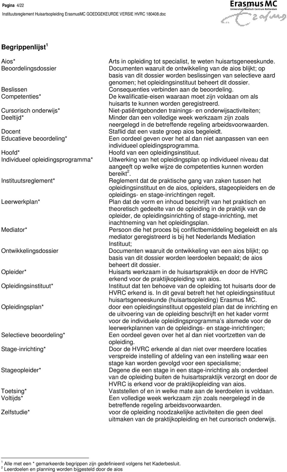 Zelfstudie* Arts in opleiding tot specialist, te weten huisartsgeneeskunde.