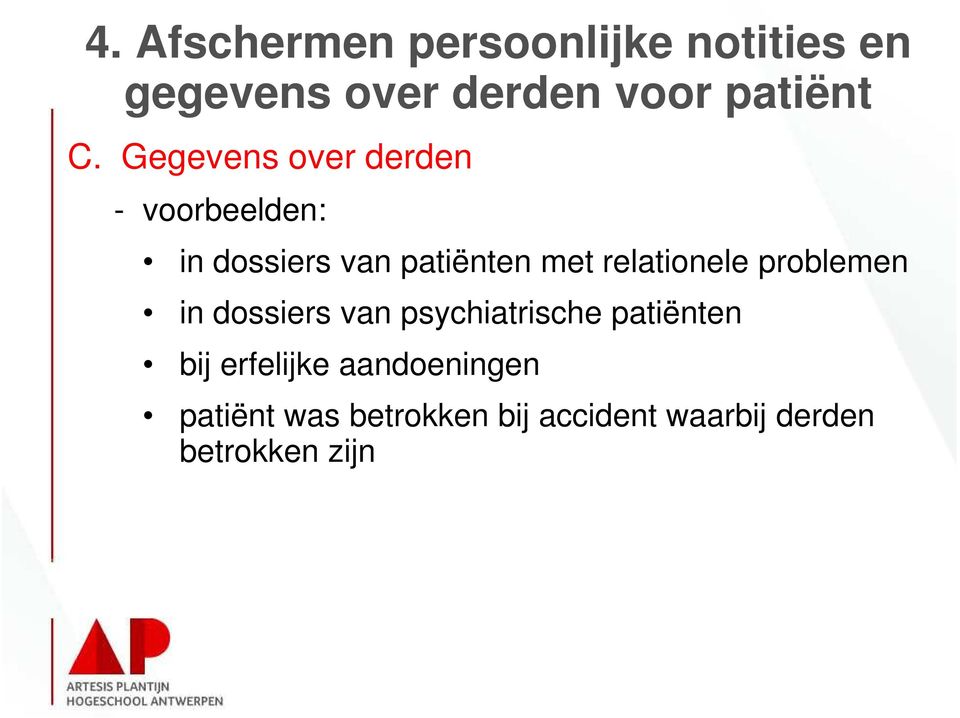 relationele problemen in dossiers van psychiatrische patiënten bij