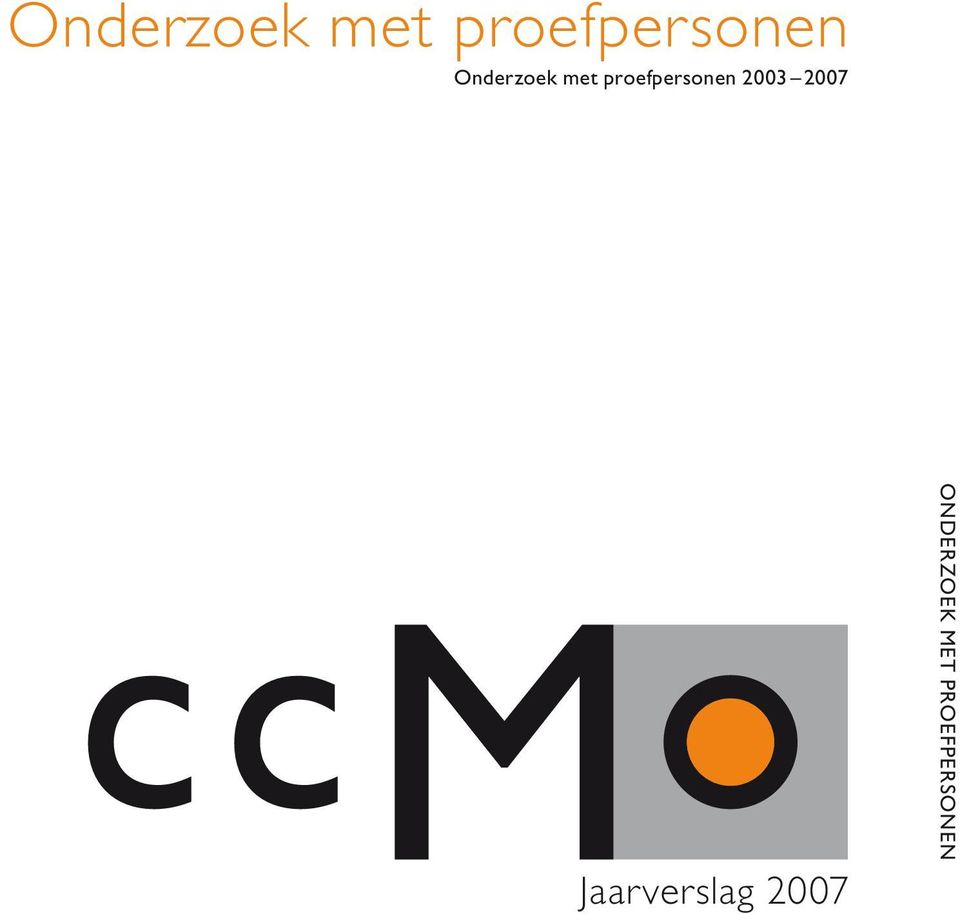 ONDERZOEK MET Proefpersonen