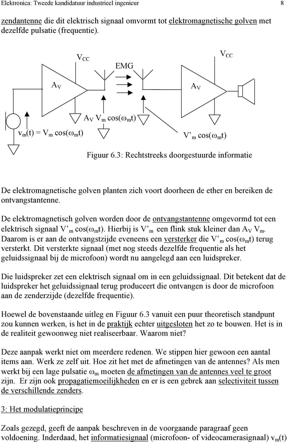 3: Rechsreeks doorgesuurde informaie De elekromagneische golven planen zich voor doorheen de eher en bereiken de onvangsanenne.