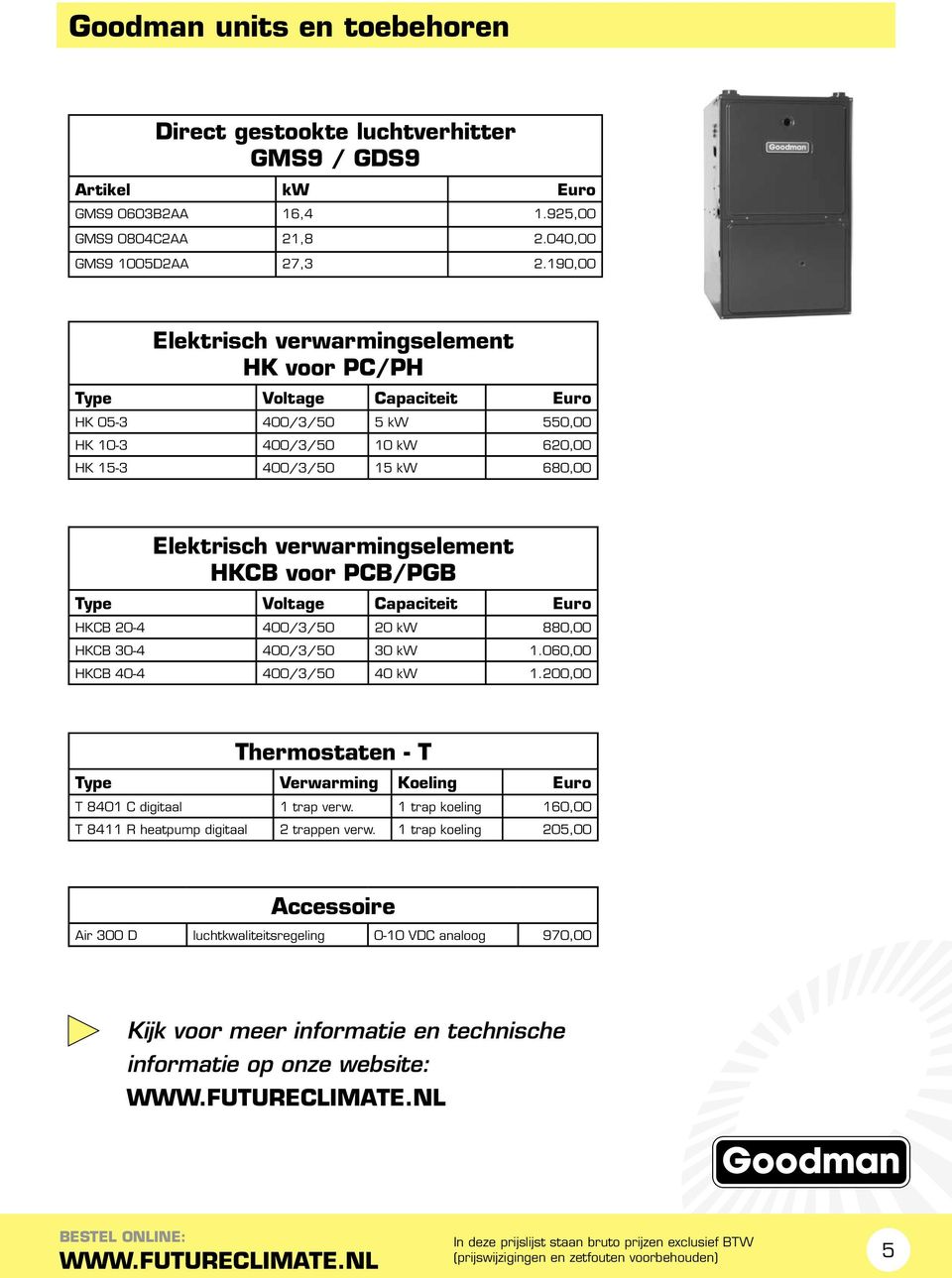 voor PCB/PGB HKCB 20-4 400/3/50 20 kw 880,00 HKCB 30-4 400/3/50 30 kw 1.060,00 HKCB 40-4 400/3/50 40 kw 1.