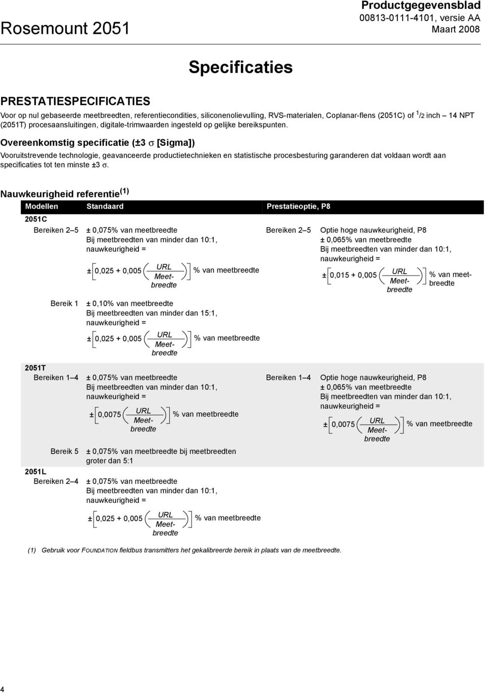 Overeenkomstig specificatie (±3 σ [Sigma]) Vooruitstrevende technologie, geavanceerde productietechnieken en statistische procesbesturing garanderen dat voldaan wordt aan specificaties tot ten minste