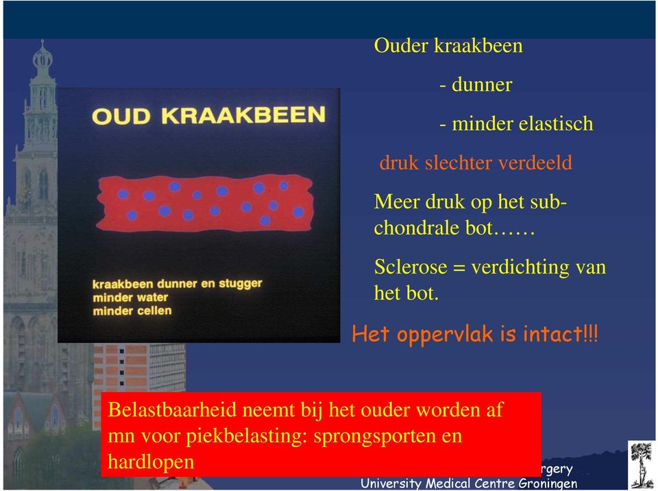 verdichting van het bot. Het oppervlak is intact!