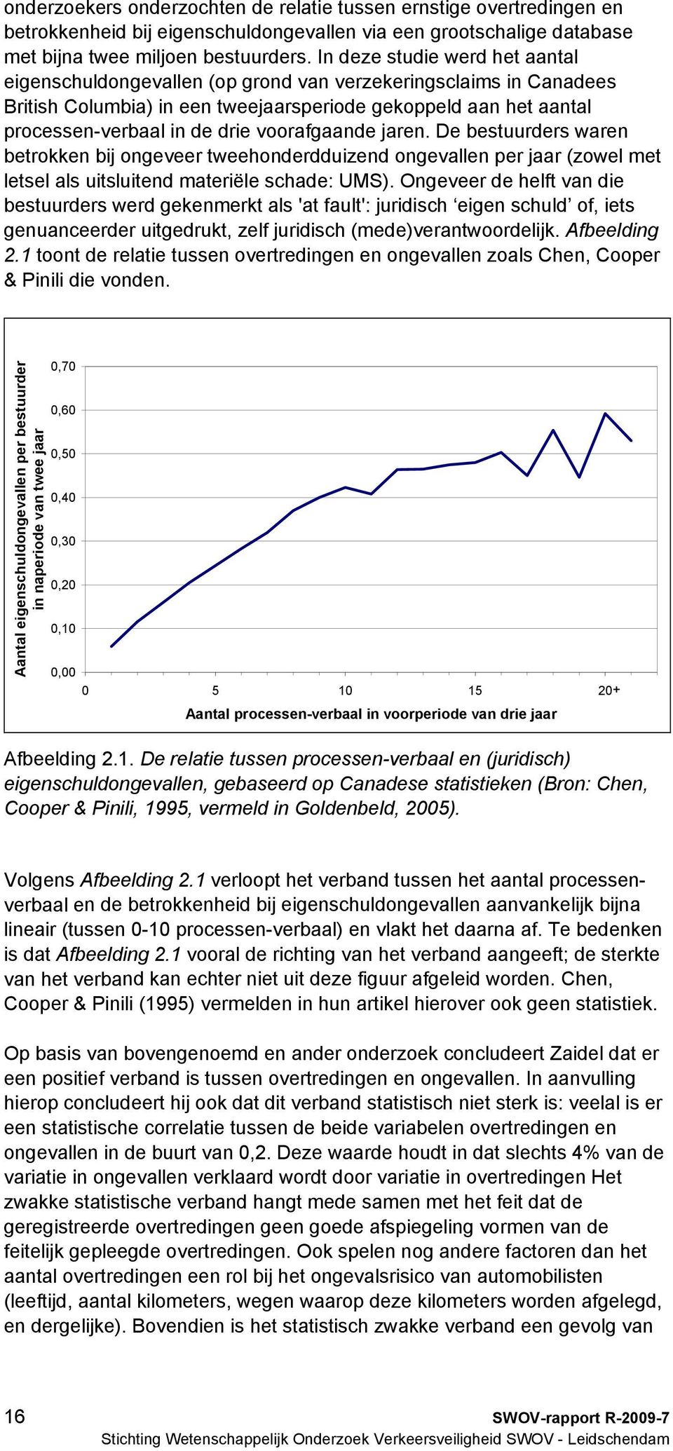 voorafgaande jaren. De bestuurders waren betrokken bij ongeveer tweehonderdduizend ongevallen per jaar (zowel met letsel als uitsluitend materiële schade: UMS).