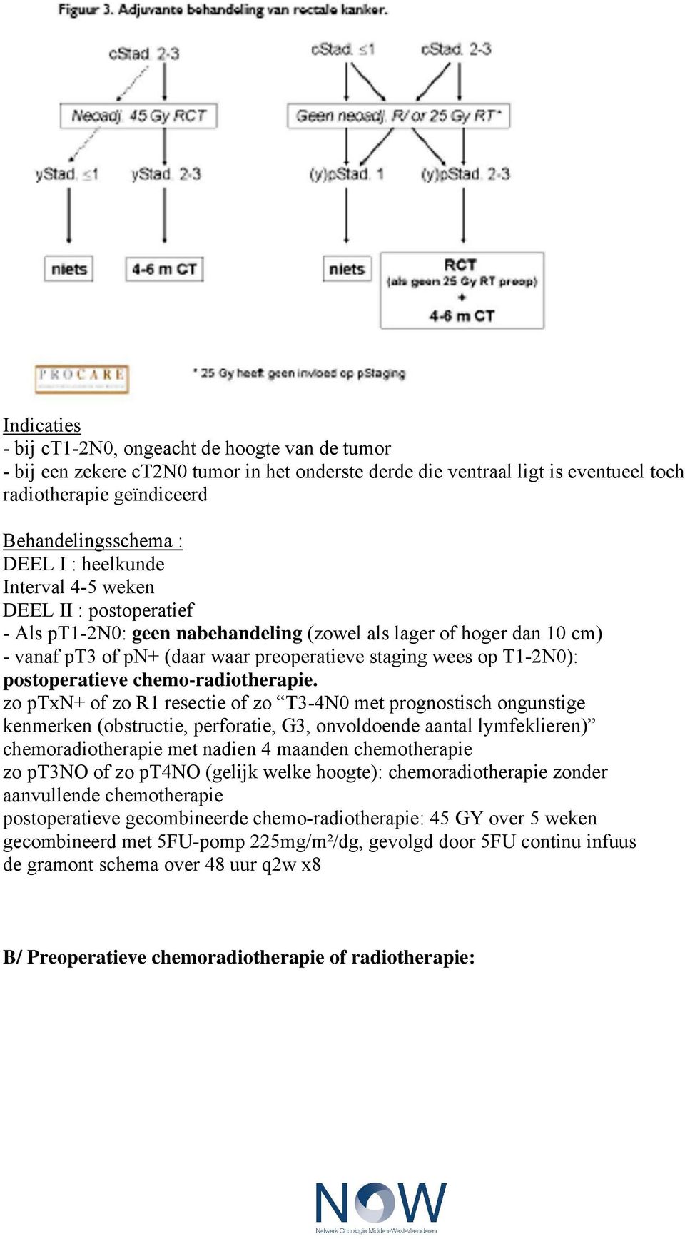 postoperatieve chemo-radiotherapie.