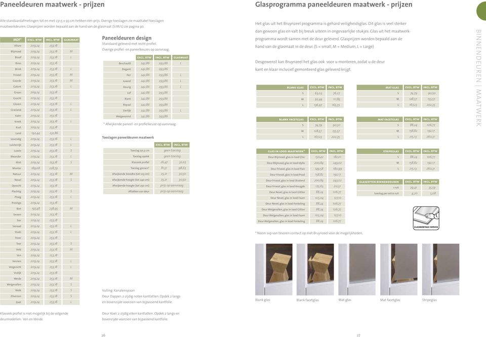 MDF* glasmaat Allure 209,24 253,18 Blijmoed 209,24 253,18 M Braaf 209,24 253,18 L Bries 209,24 253,18 Brink 209,24 253,18 L Frivool 209,24 253,18 M Gaarde 209,24 253,18 M Galant 209,24 253,18 L Graan