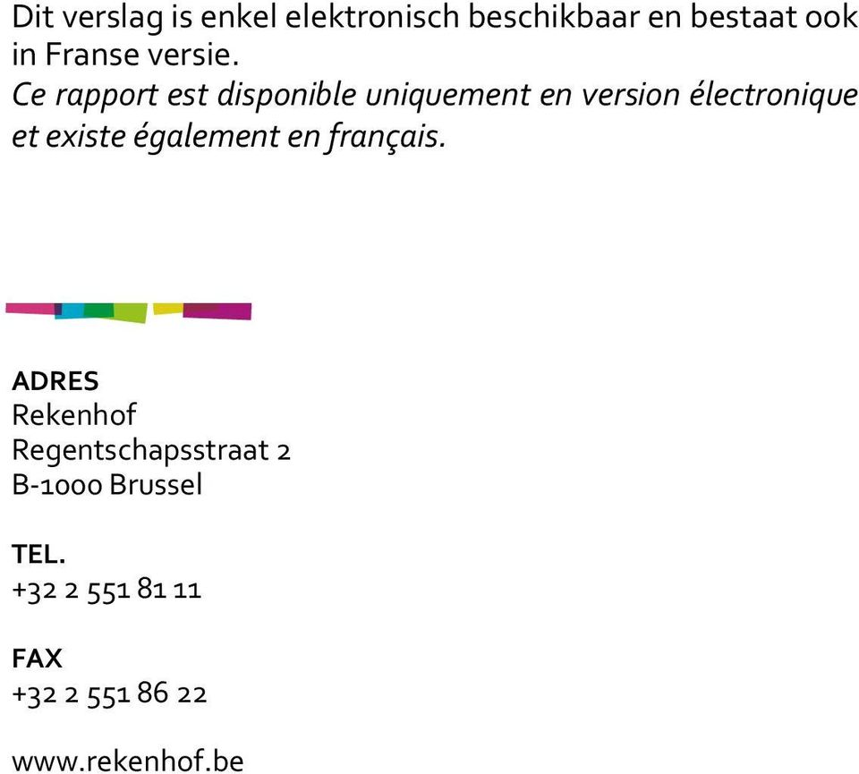 Ce rapport est disponible uniquement en version électronique et