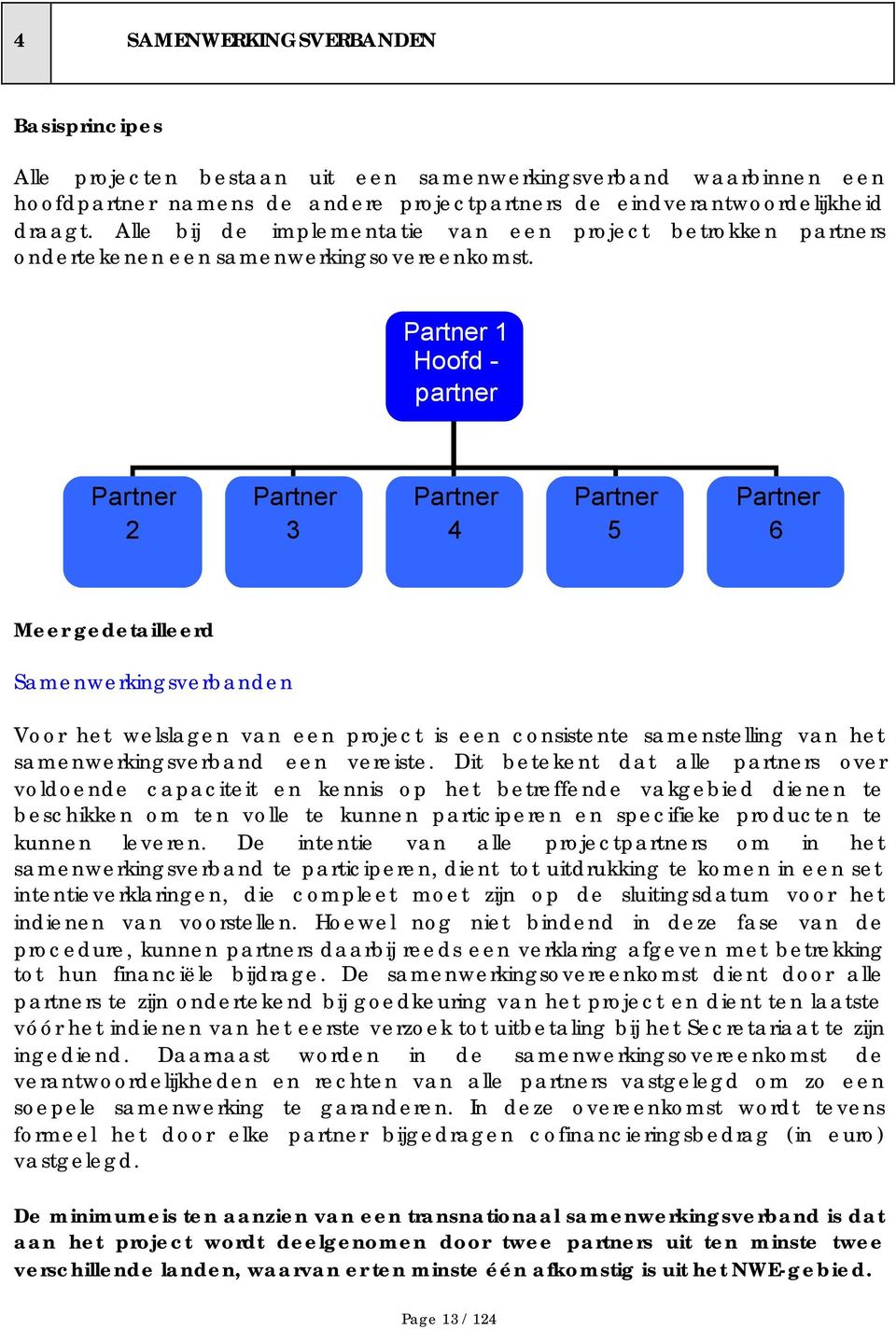 Partner 1 Hoofd - partner Partner 2 Partner 3 Partner 4 Partner 5 Partner 6 Meer gedetailleerd Samenwerkingsverbanden Voor het welslagen van een project is een consistente samenstelling van het