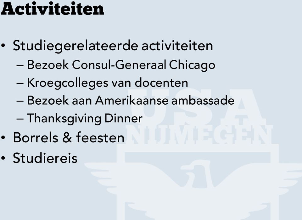 van docenten Bezoek aan Amerikaanse ambassade