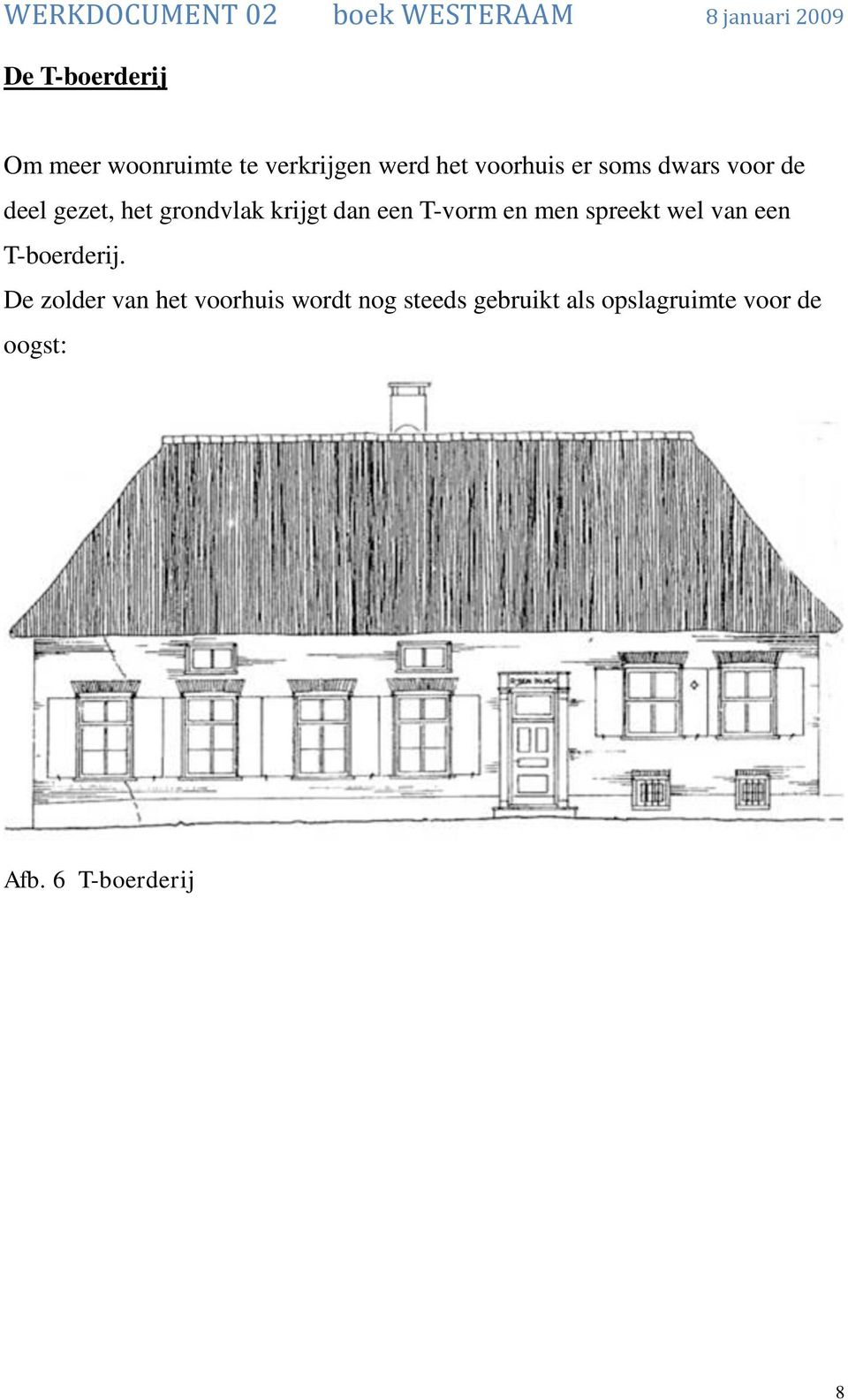 men spreekt wel van een T-boerderij.