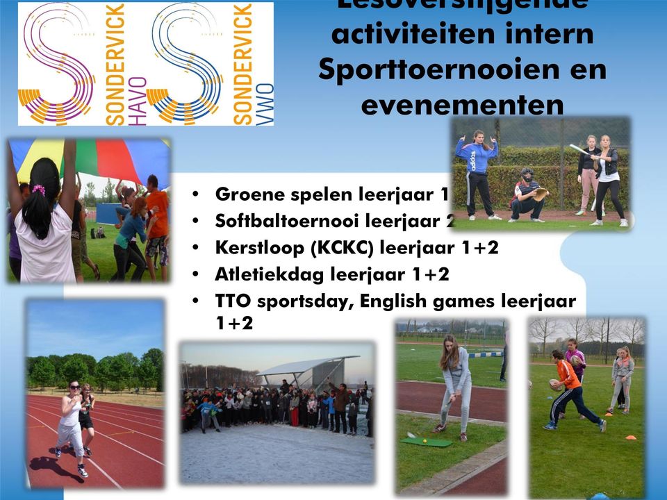 Softbaltoernooi leerjaar 2 Kerstloop (KCKC) leerjaar