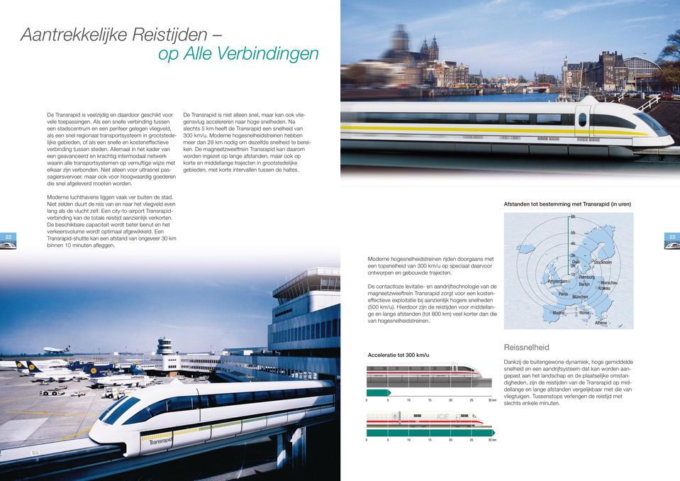 verbinding tussen steden. Allemaal in het kader van een geavanceerd en krachtig intermodaal netwerk waarin alle transportsystemen op vernuftige wijze met elkaar zijn verbonden.