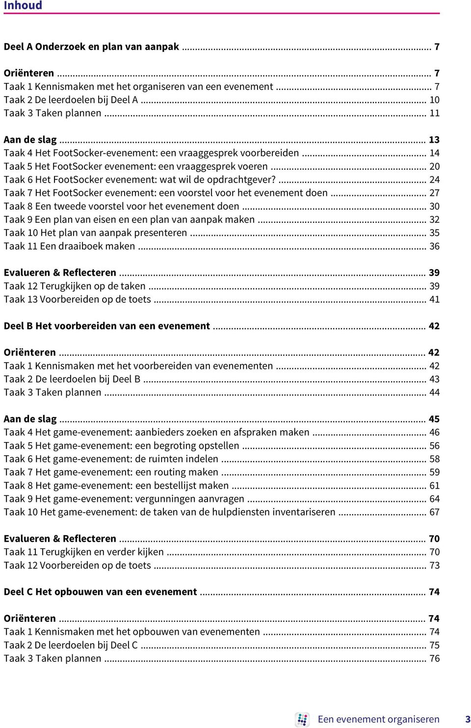 .. 20 Taak 6 Het FootSocker evenement: wat wil de opdrachtgever?... 24 Taak 7 Het FootSocker evenement: een voorstel voor het evenement doen... 27 Taak 8 Een tweede voorstel voor het evenement doen.