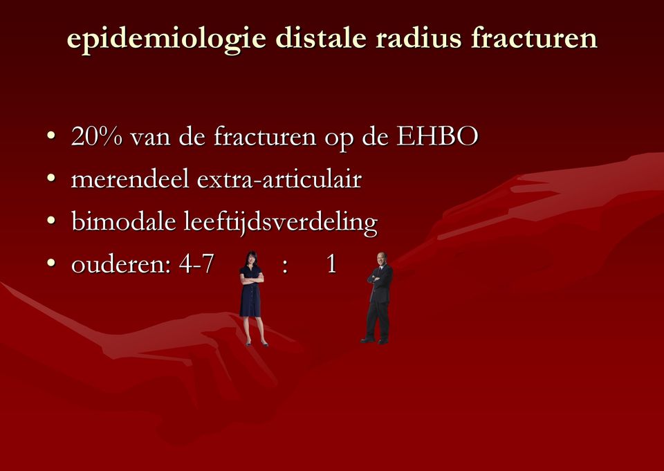 de EHBO merendeel extra-articulair