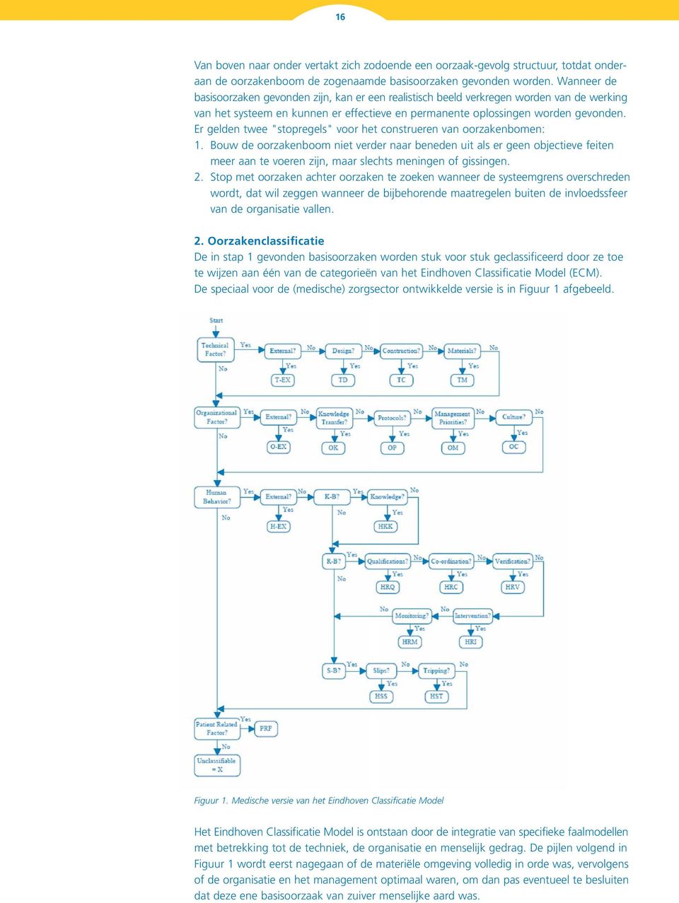 Er gelden twee "stopregels" voor het construeren van oorzakenbomen: 1.