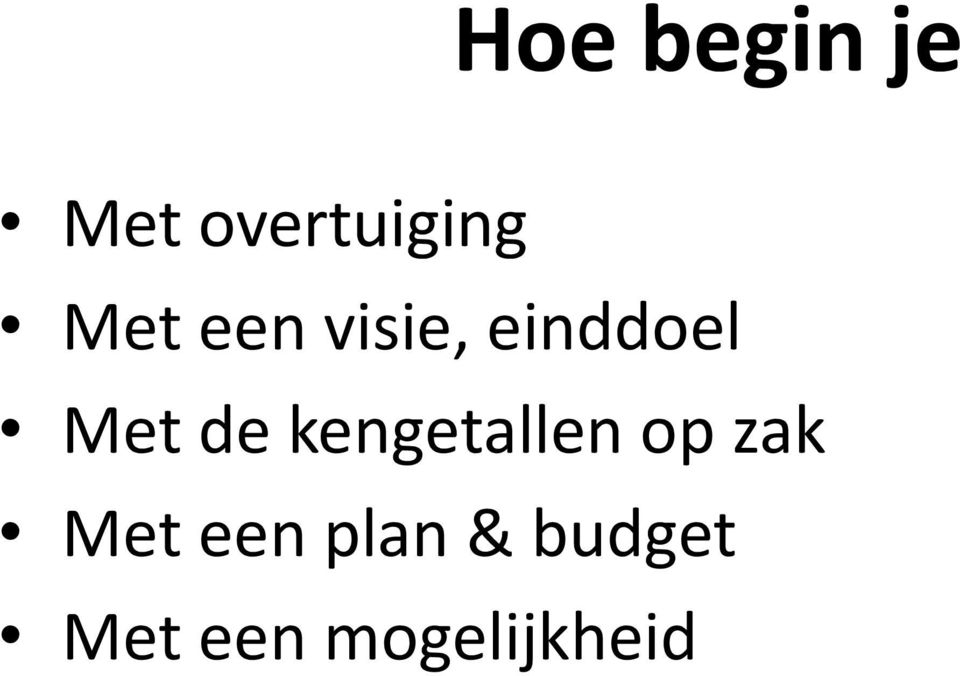 kengetallen op zak Met een