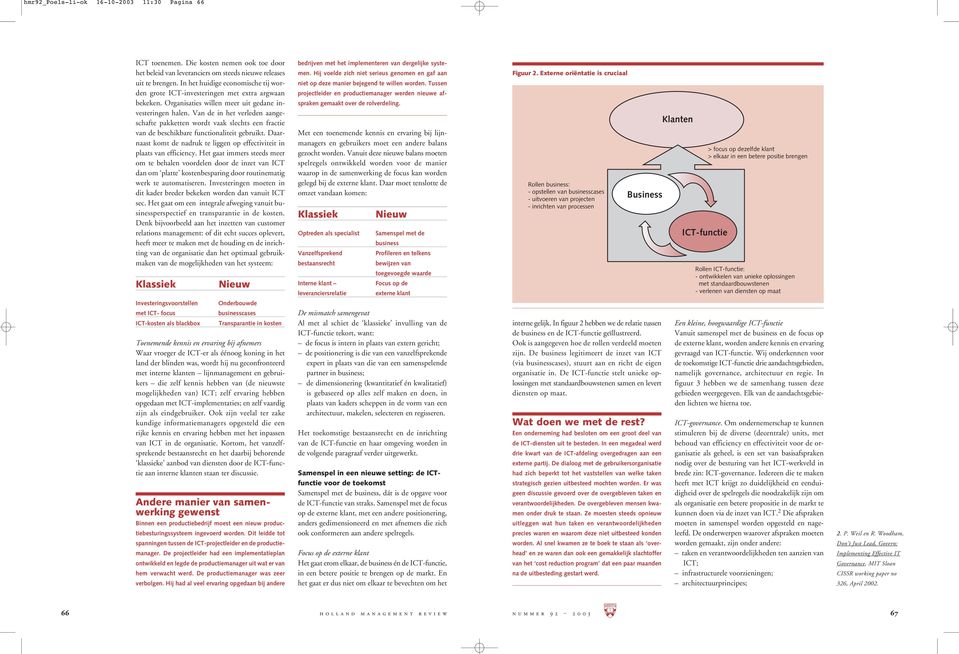 Van de in het verleden aangeschafte wordt vaak slechts een fractie de beschikbare functionaliteit gebruikt. Daarnaast komt de nadruk te liggen op effectiviteit in plaats efficiency.