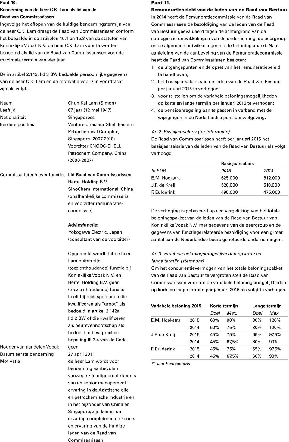 De in artikel 2:142, lid 3 BW bedoelde persoonlijke gegevens van de heer C.K.