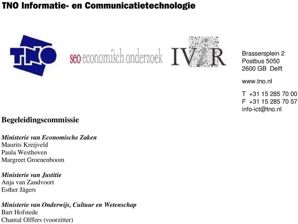 nl Ministerie van Economische Zaken Maurits Kreijveld Paula Westhoven Margreet Groenenboom