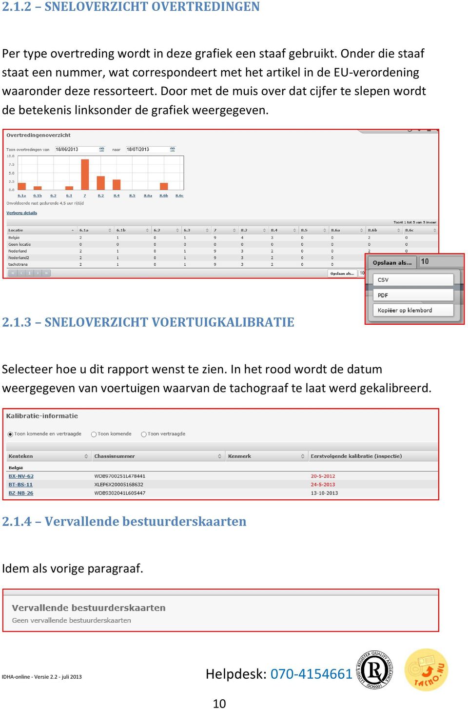 Door met de muis over dat cijfer te slepen wordt de betekenis linksonder de grafiek weergegeven. 2.1.