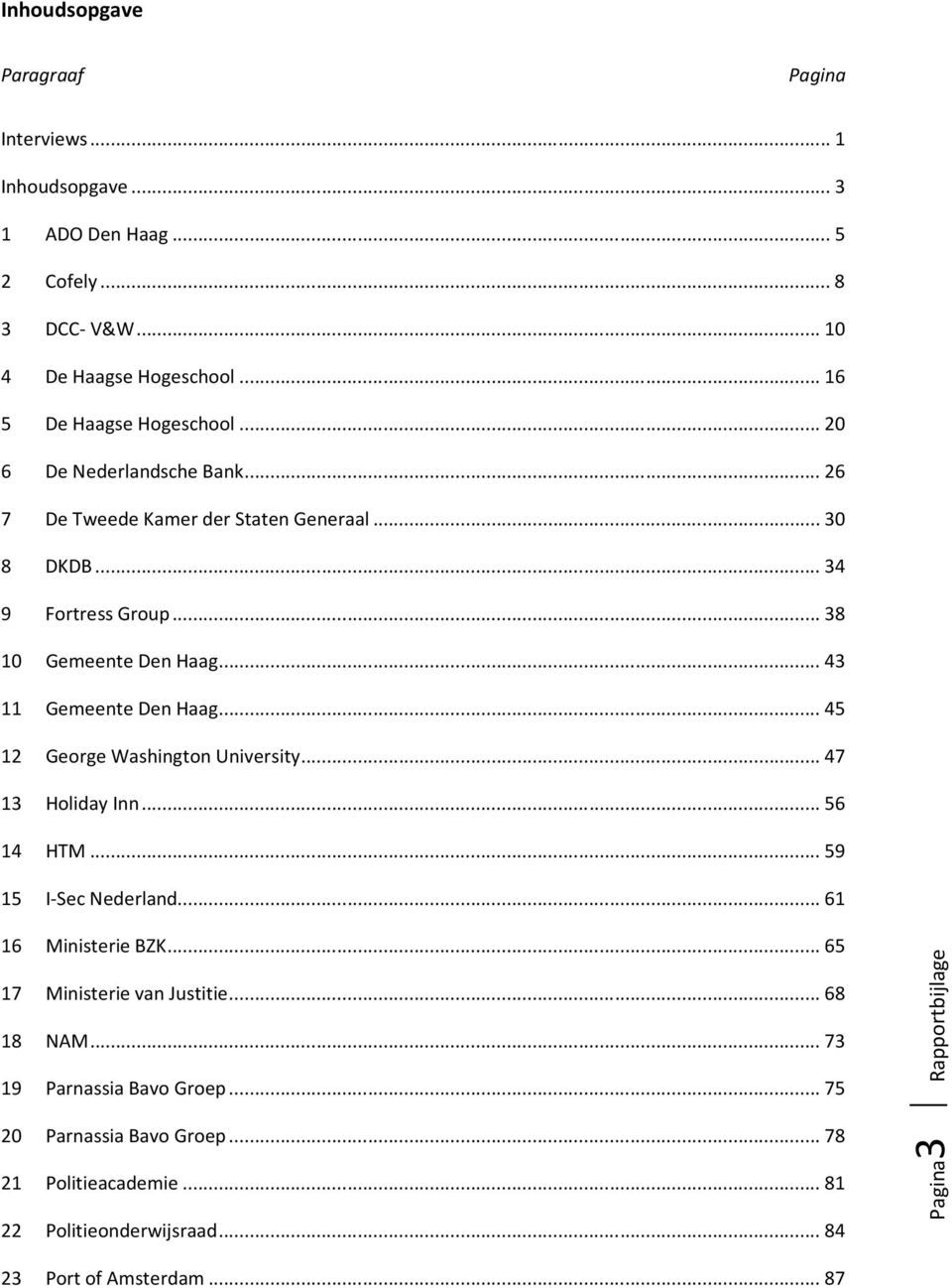 .. 45 12 George Washington University... 47 13 Holiday Inn... 56 14 HTM... 59 15 I-Sec Nederland... 61 16 Ministerie BZK... 65 17 Ministerie van Justitie... 68 18 NAM.