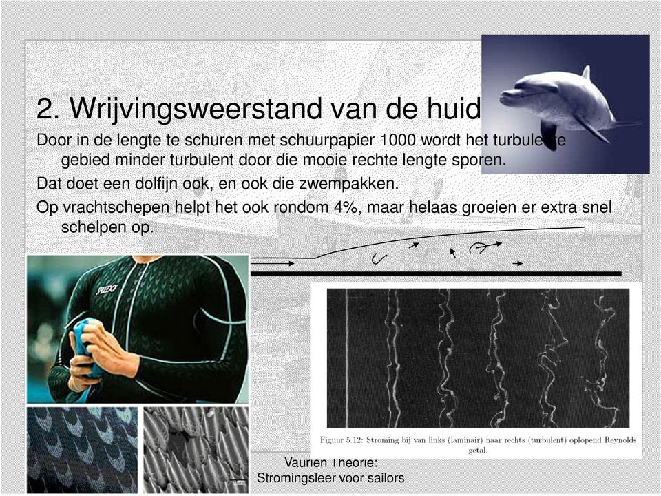 mooie rechte lengte sporen. Dat doet een dolfijn ook, en ook die zwempakken.