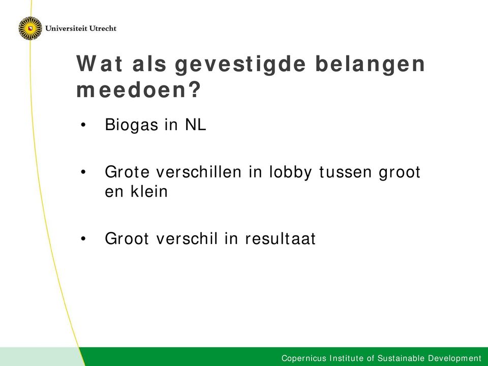 Biogas in NL Grote verschillen