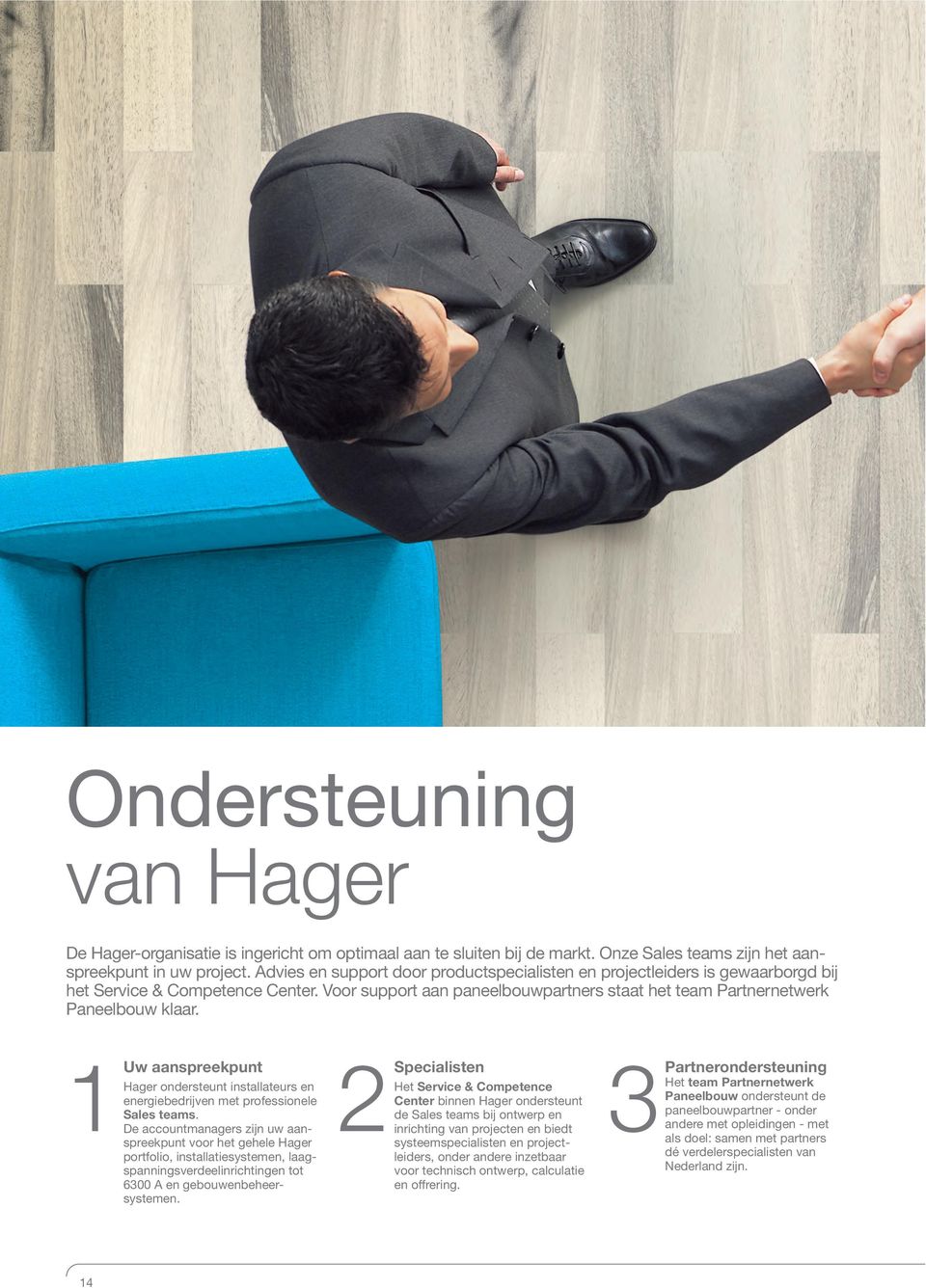 1Uw aanspreekpunt Hager ondersteunt installateurs en energiebedrijven met professionele Sales teams.