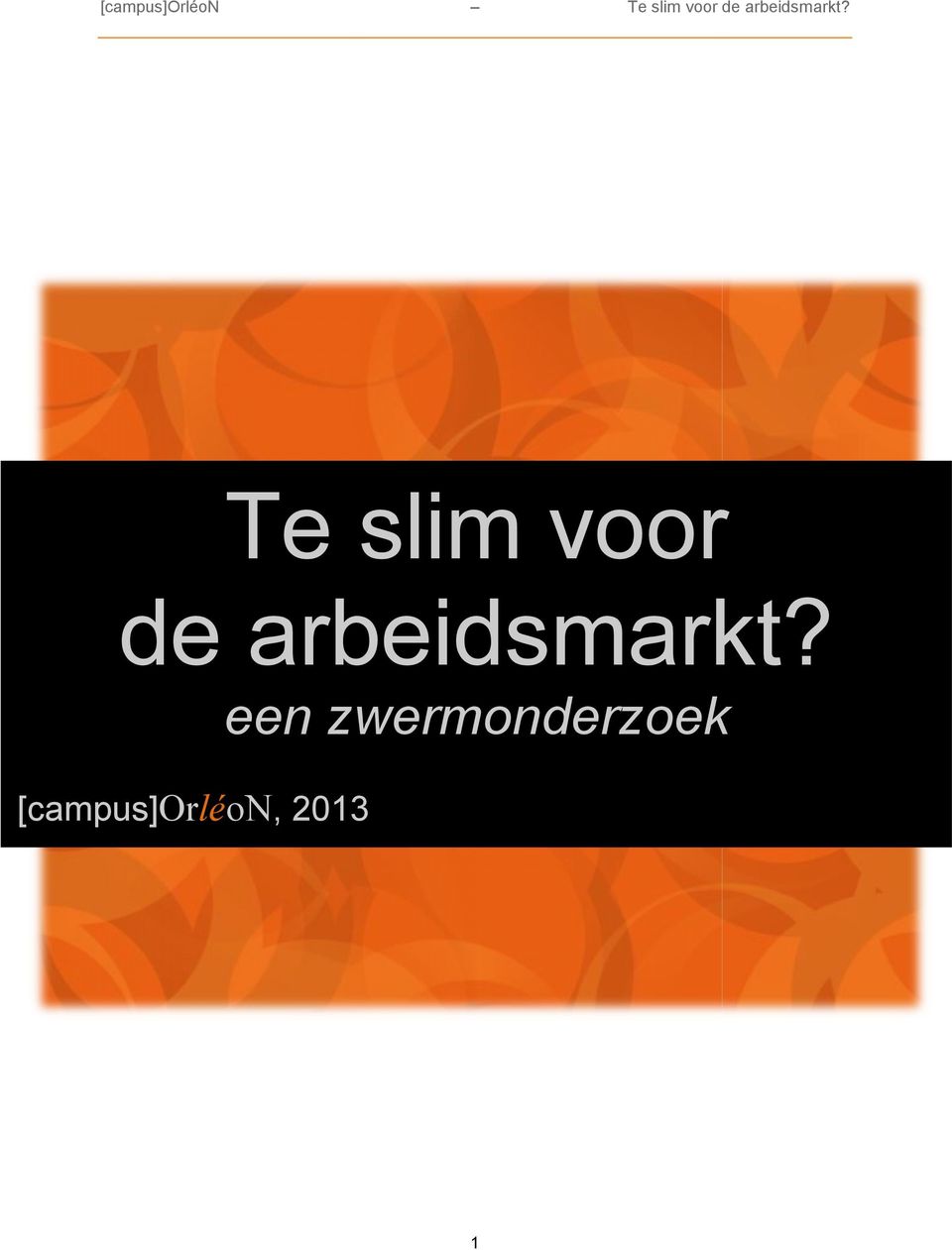 arbeidsmarkt?