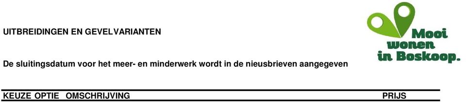 Het dakkapel wordt bekleed met een houten beplating, welke wordt geschilderd in de kleur cremewit. De afwerking van het kozijn is conform de basiswoning.