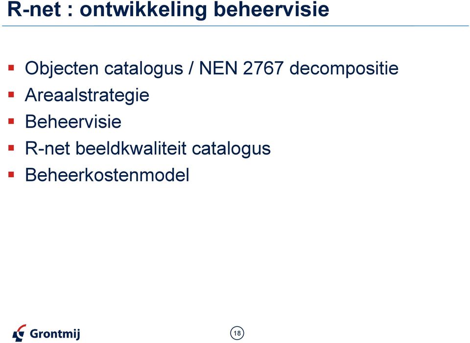 decompositie Areaalstrategie