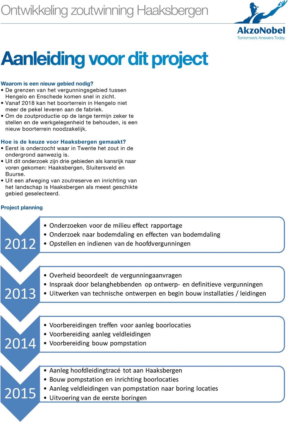 Om de zoutproductie op de lange termijn zeker te stellen en de werkgelegenheid te behouden, is een nieuw boorterrein noodzakelijk. Hoe is de keuze voor Haaksbergen gemaakt?