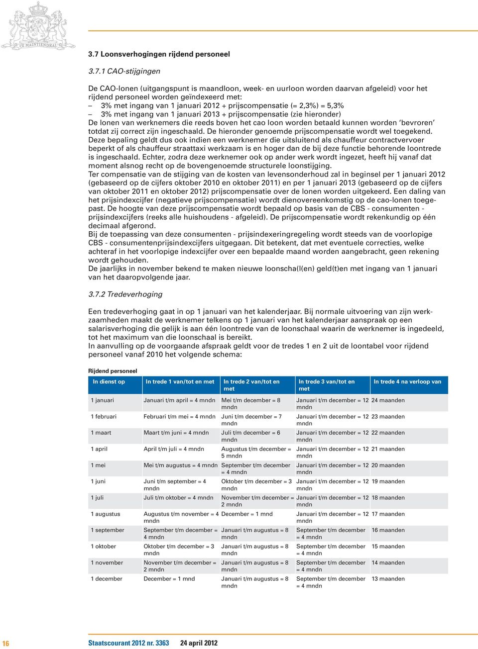 betaald kunnen worden bevroren totdat zij correct zijn ingeschaald. De hieronder genoemde prijscompensatie wordt wel toegekend.