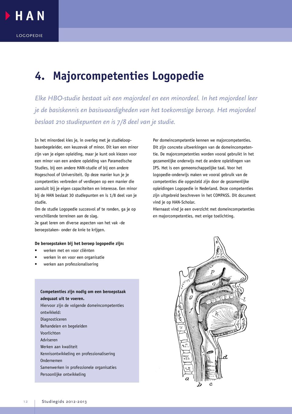 Dit kan een minor zijn van je eigen opleiding, maar je kunt ook kiezen voor een minor van een andere opleiding van Paramedische Studies, bij een andere HAN-studie of bij een andere Hogeschool of