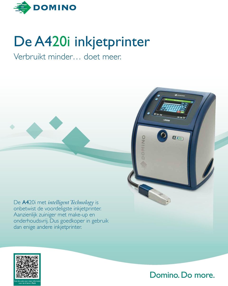 inkjetprinter. Aanzienlijk zuiniger met make-up en onderhoudsvrij.