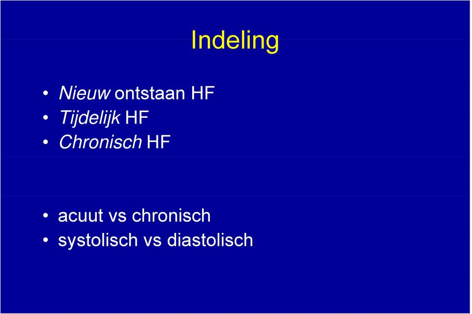 Chronisch HF acuut vs