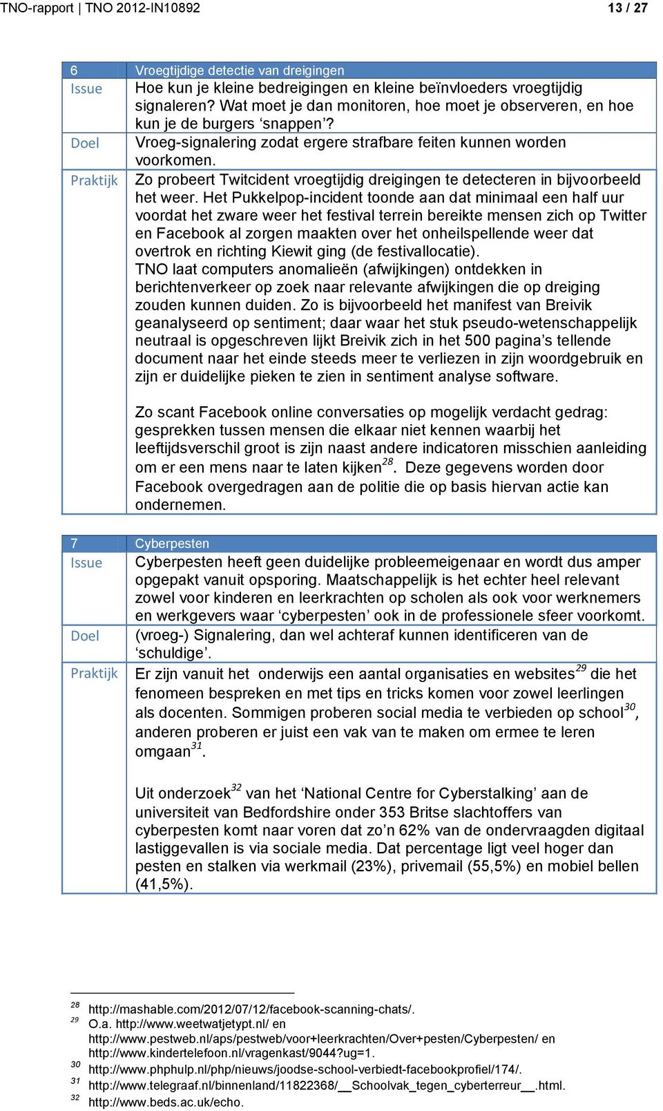 Praktijk Zo probeert Twitcident vroegtijdig dreigingen te detecteren in bijvoorbeeld het weer.