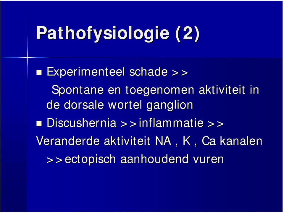 wortel ganglion Discushernia >>inflammatie >>