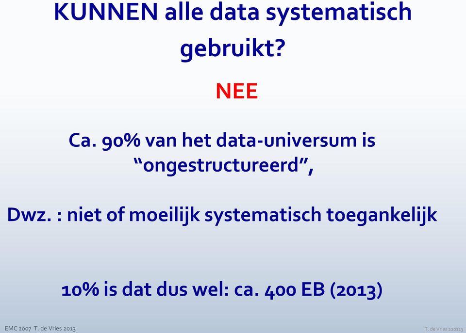 ongestructureerd, Dwz.