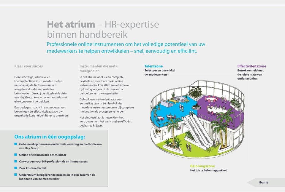 Dankzij de uitgebreide data van Hay Group kunt u uw organisatie met elke concurrent vergelijken.