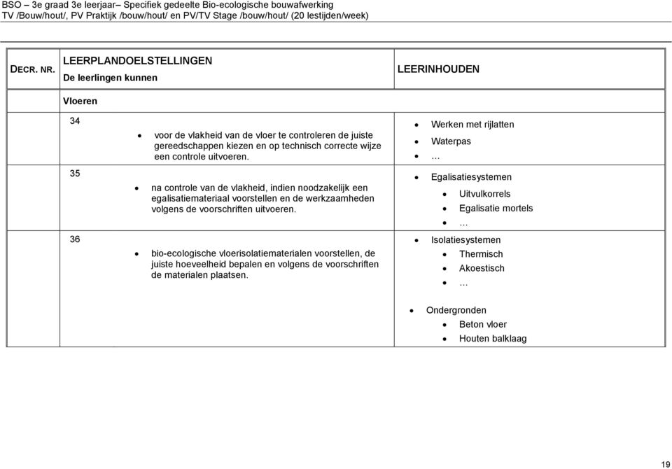 de voorschriften uitvoeren.