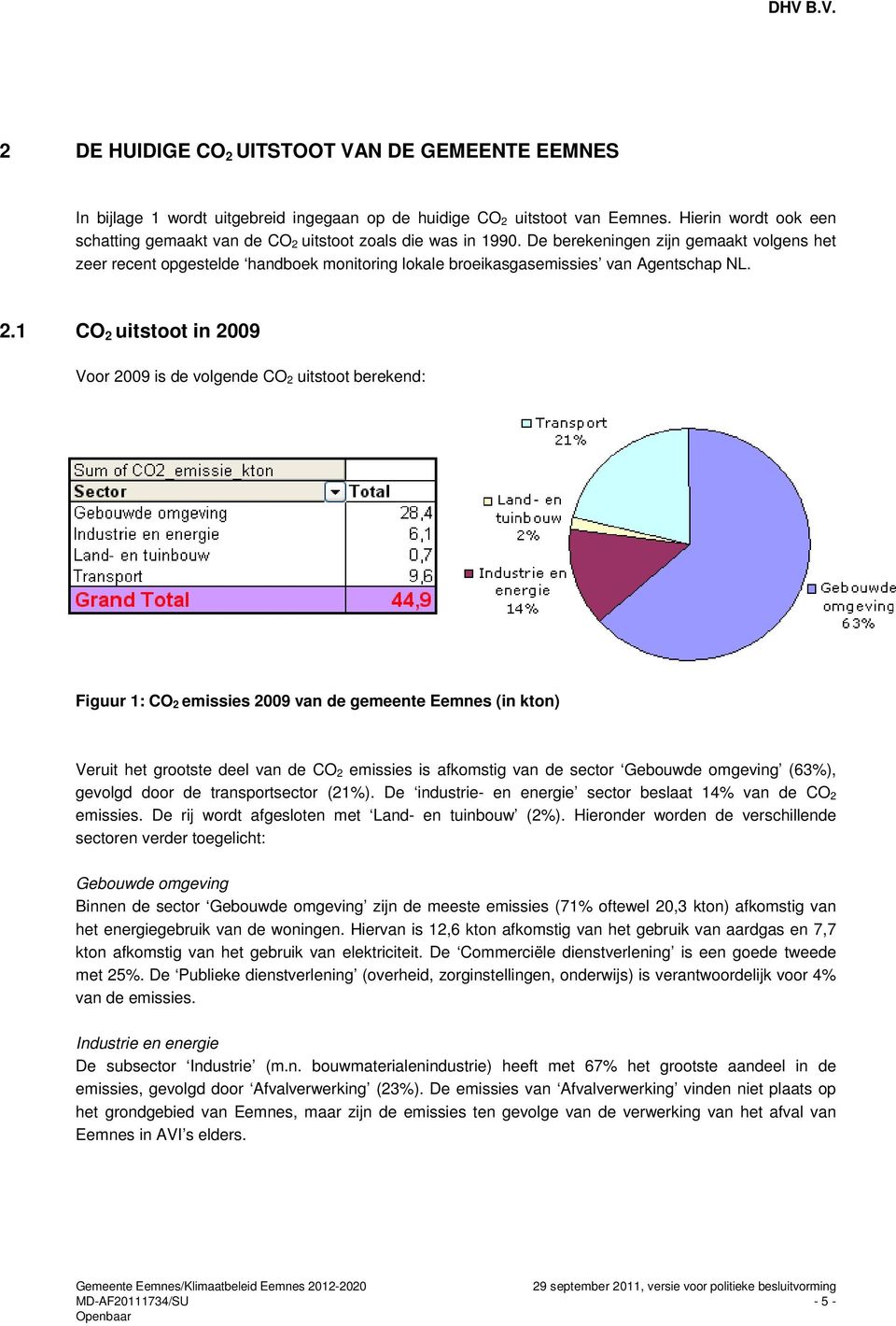 De berekeningen zijn gemaakt volgens het zeer recent opgestelde handboek monitoring lokale broeikasgasemissies van Agentschap NL. 2.