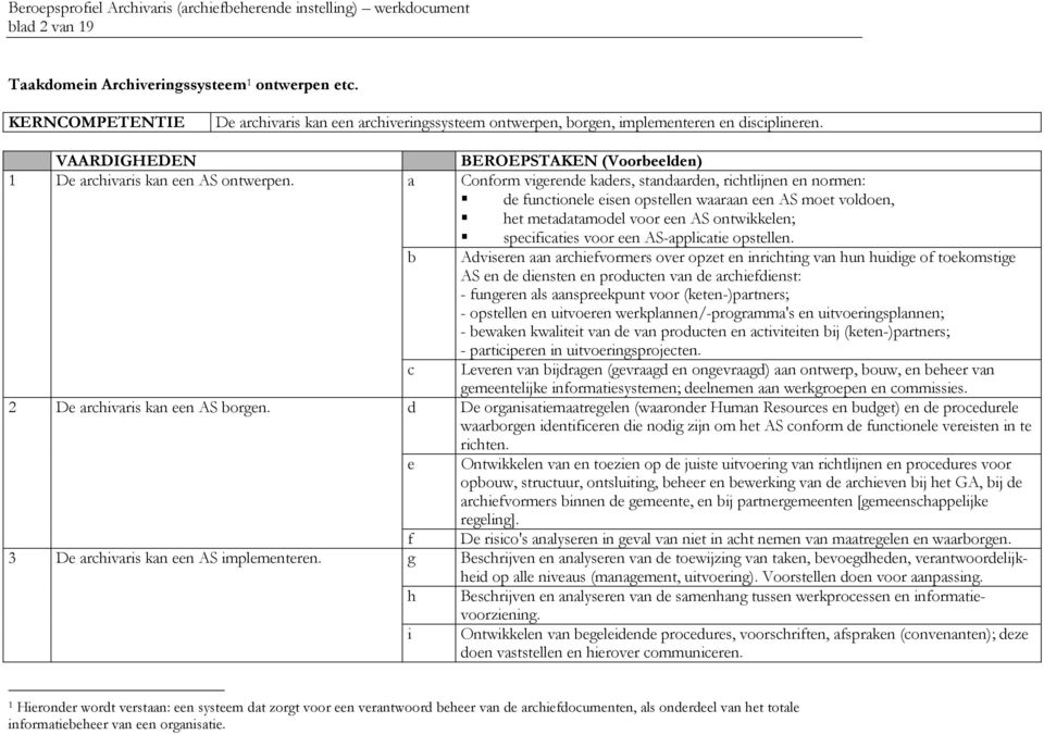 AS-applicatie opstellen.