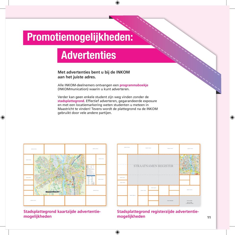 Verder kan geen enkele student zijn weg vinden zonder de stadsplattegrond.