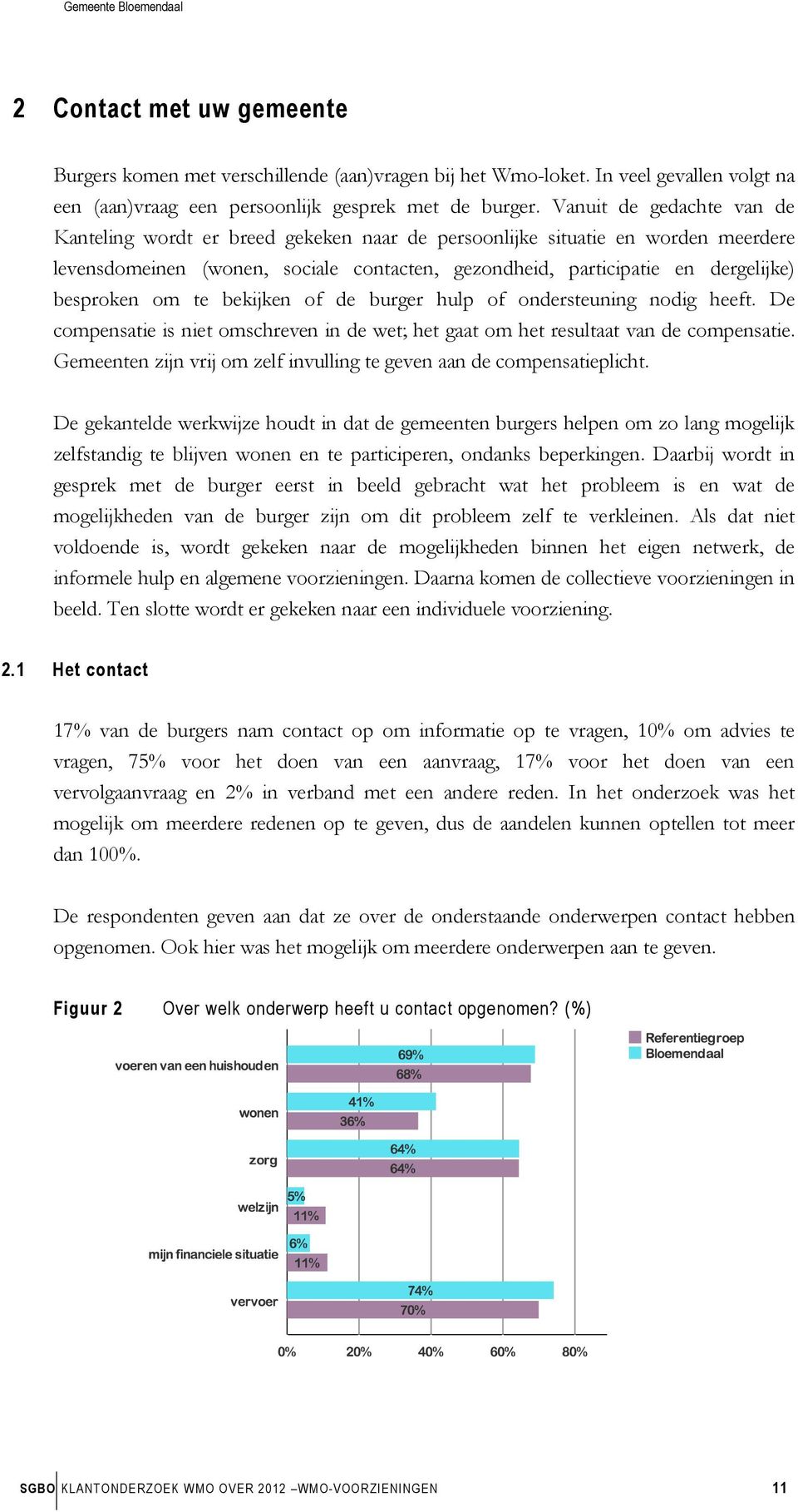 om te bekijken of de burger hulp of ondersteuning nodig heeft. De compensatie is niet omschreven in de wet; het gaat om het resultaat van de compensatie.