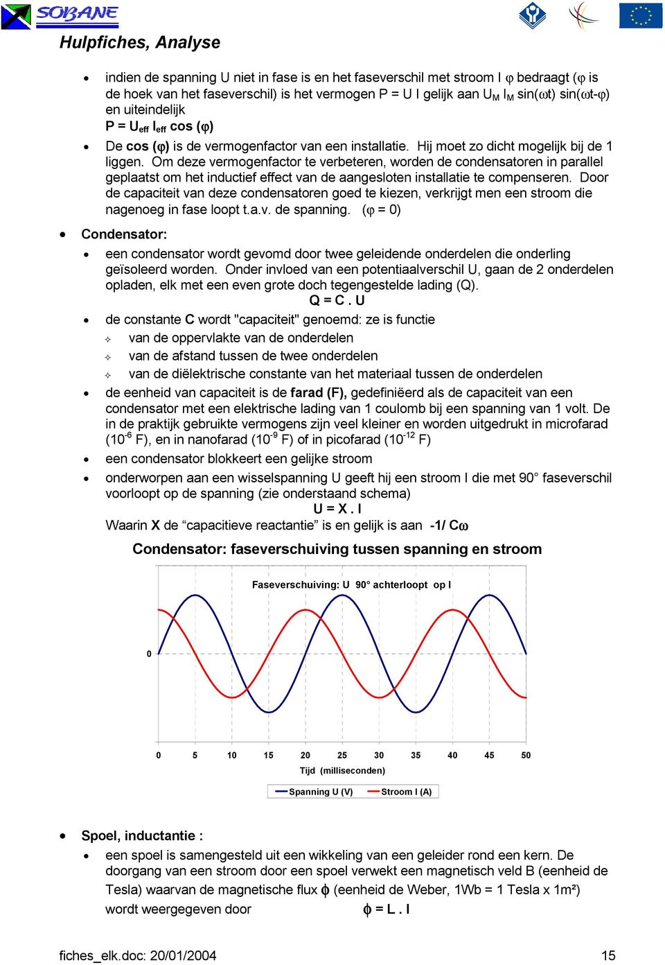 Om deze vermogenfactor te verbeteren, worden de condensatoren in parallel geplaatst om het inductief effect van de aangesloten installatie te compenseren.